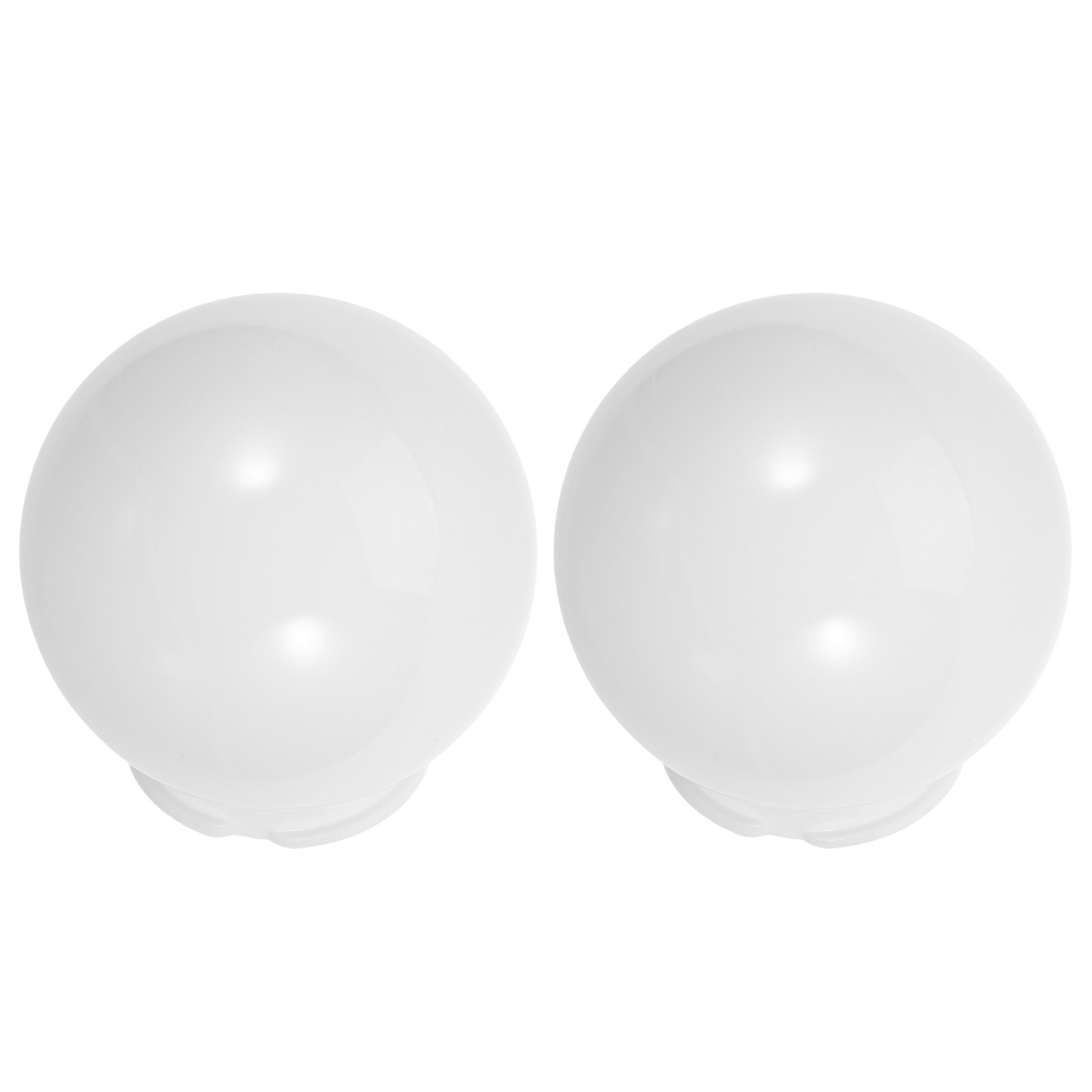 Outdoor Lighting Globes - โคมไฟทรงกลมสำหรับใช้งานกลางแจ้ง 2 ชิ้น สีขาว ทรงกลมทันสมัย สำหรับเปลี่ยนโคมไฟในสวน