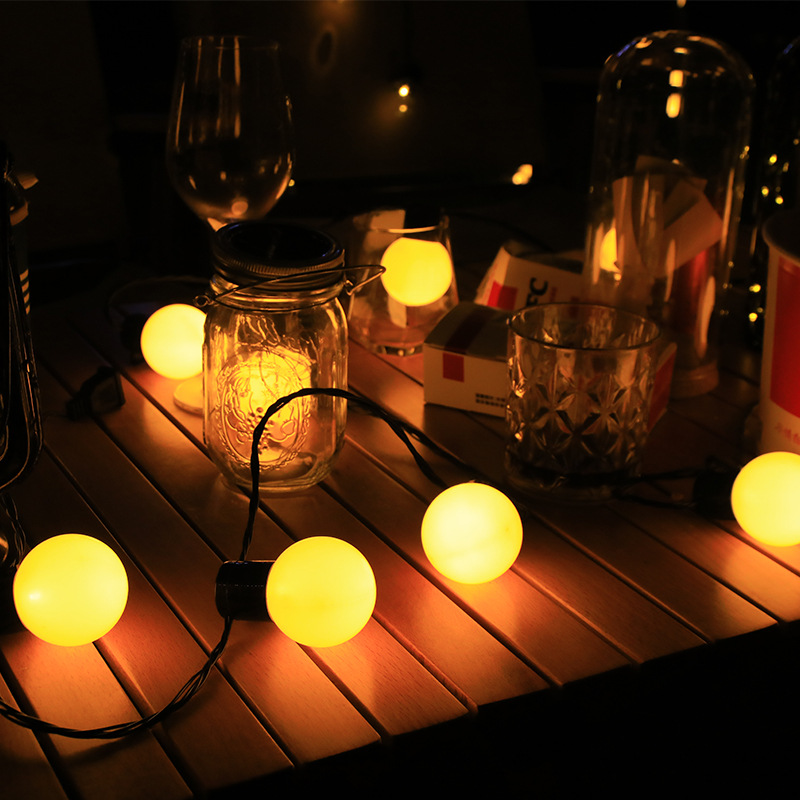 String Light Bistro - ไฟสตริงพลังงานแสงอาทิตย์สำหรับภายนอกอาคาร กันน้ำ เหมาะสำหรับตกแต่งสวน รั้ว ระเบียง คาเฟ่