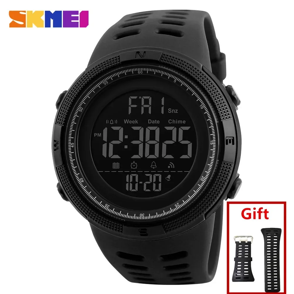 Outdoor Lighting Zones - SKMEI นาฬิกาปลุกผู้ชาย, Jam Tangan Digital กันน้ำ1251