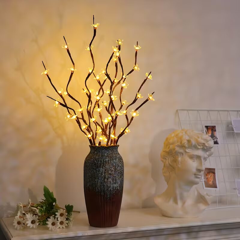 Outdoor Lighting Lamp - ไฟต้นซากุระ 20 LED 1/2 ชิ้น สำหรับตกแต่งบ้านทั้งภายในและภายนอกอาคาร
