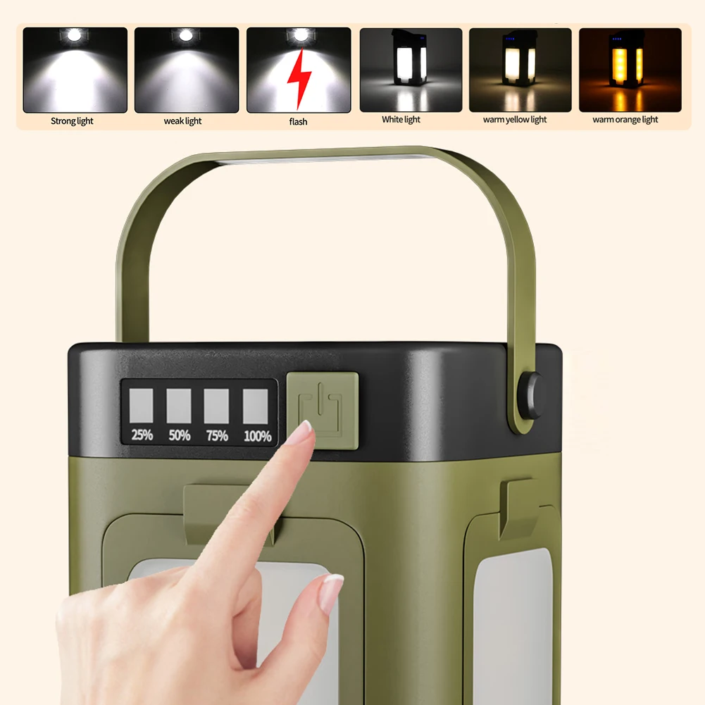 ไฟแคมป์ปิ้งพกพาพลังงานแสงอาทิต - Outdoor Lighting Lamp บทวิจารณ์และราคา