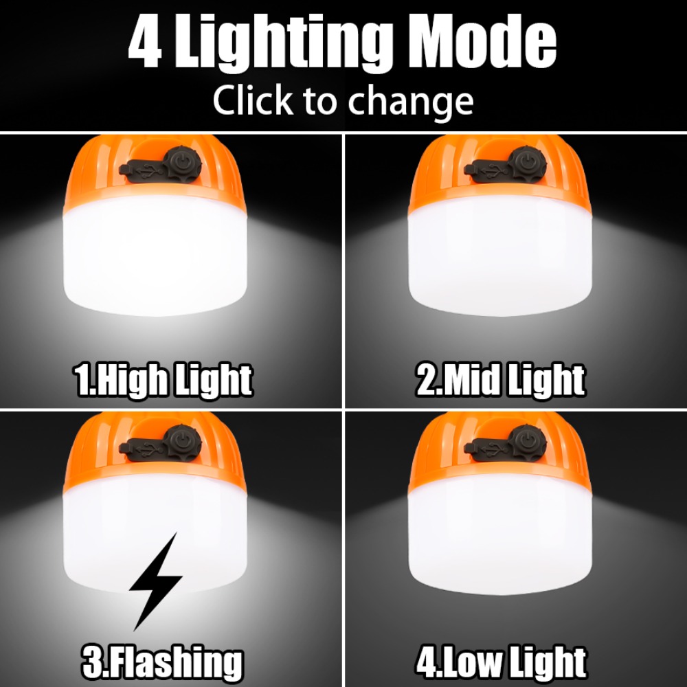 โคมไฟตั้งแคมป์ขนาดเล็กแบบพกพา  - Outdoor Lighting Lamp บทวิจารณ์และราคา
