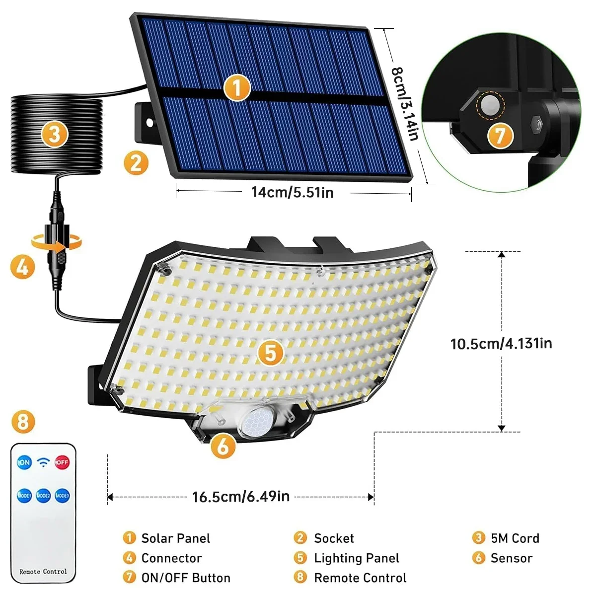 234LED ไฟพลังงานแสงอาทิตย์กลาง - Outdoor Lighting Lamp บทวิจารณ์และราคา