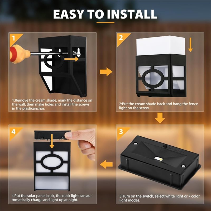 AT02-ไฟติดผนัง LED พลังงานแสงอ - Quality Outdoor Lighting Brands บทวิจารณ์และราคา