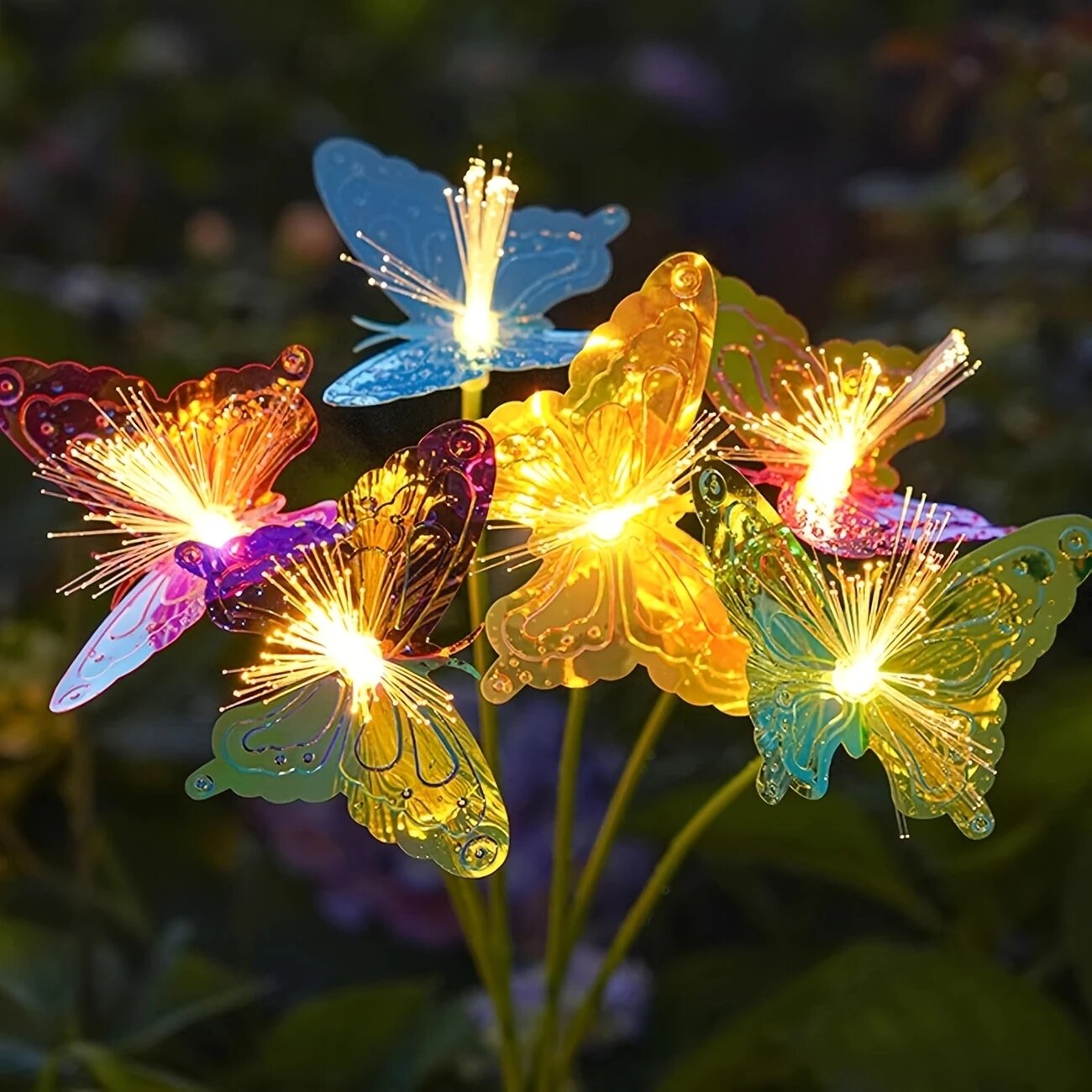 1PC 6 หัว LED พลังงานแสงอาทิตย - Outdoor Lighting Yard Ideas บทวิจารณ์และราคา