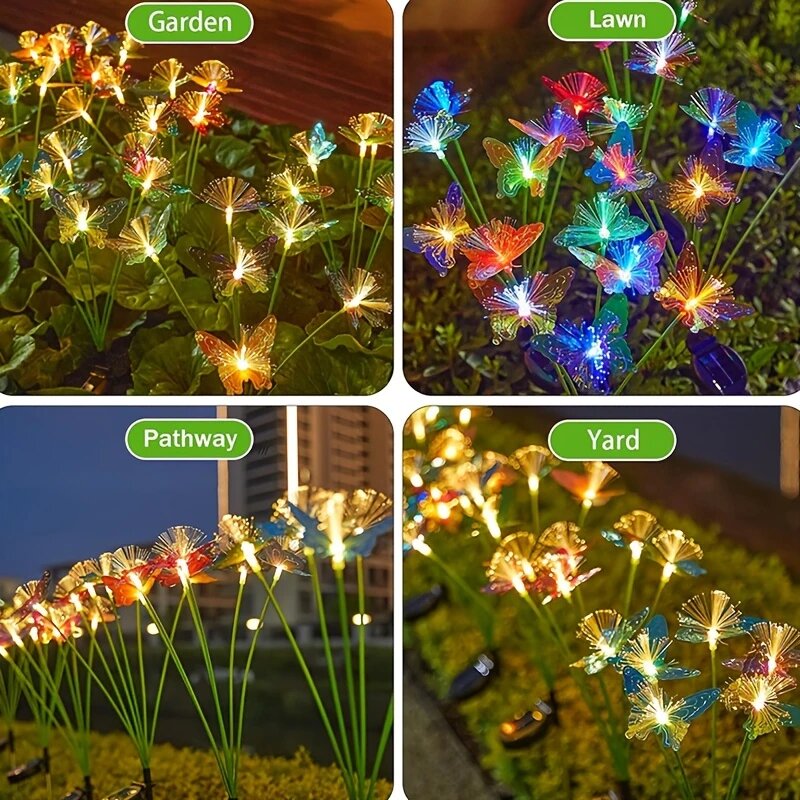 1PC 6 หัว LED พลังงานแสงอาทิตย - Outdoor Lighting Yard Ideas บทวิจารณ์และราคา
