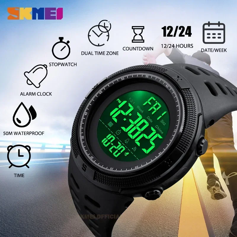 SKMEI นาฬิกาปลุกผู้ชาย, Jam Ta - Outdoor Lighting Zones บทวิจารณ์และราคา