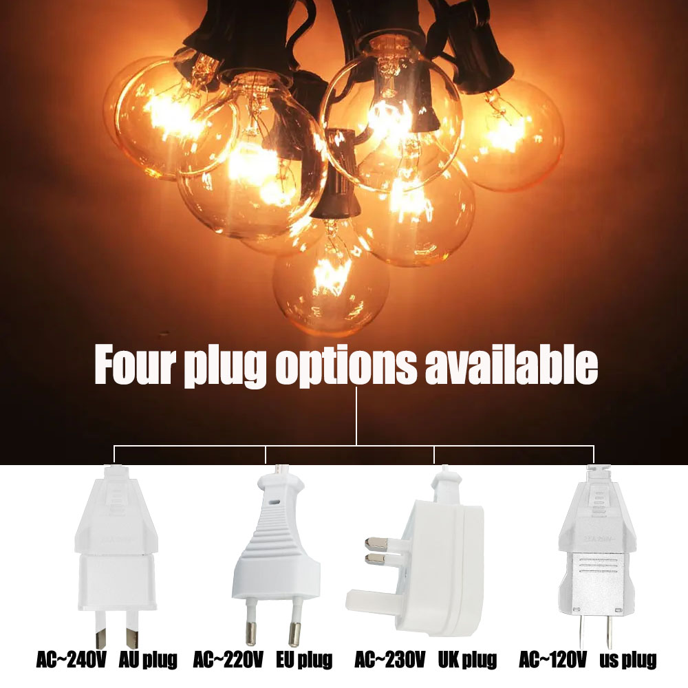 ไฟประดับแบบวินเทจ G40 หลอดใส ค - Outdoor Lighting Globes บทวิจารณ์และราคา