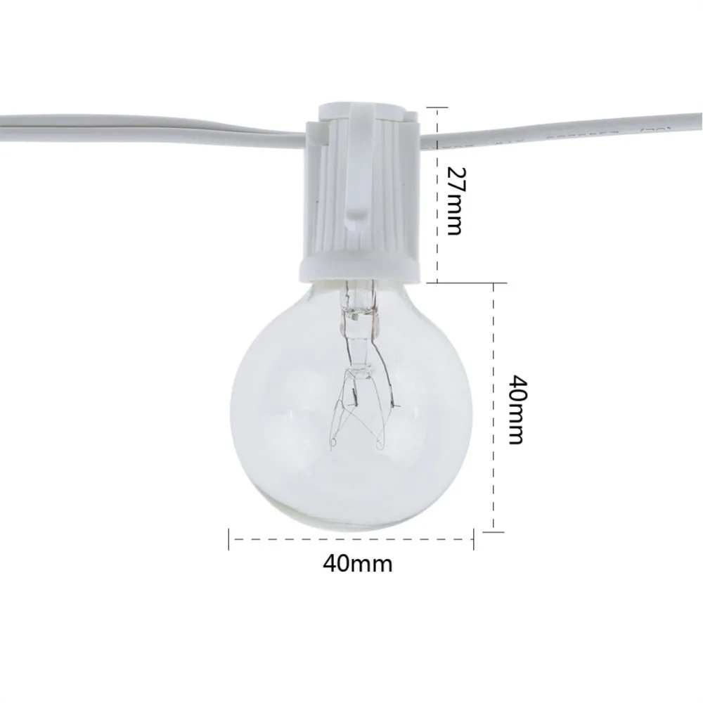 ไฟประดับแบบวินเทจ G40 หลอดใส ค - Outdoor Lighting Globes บทวิจารณ์และราคา
