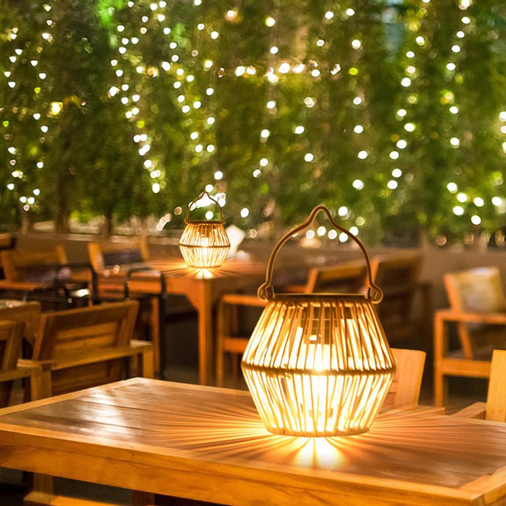 โคมไฟโซลาร์หวายกันน้ำ IP65 สำห - Outdoor Lighting Lamp บทวิจารณ์และราคา