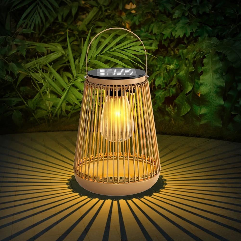 โคมไฟโซลาร์หวายกันน้ำ IP65 สำห - Outdoor Lighting Lamp บทวิจารณ์และราคา