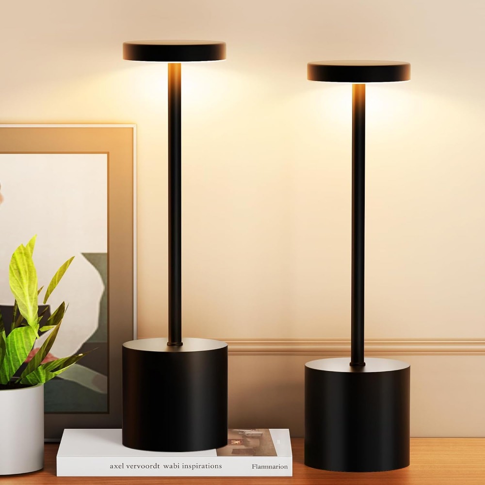 ชุดโคมไฟตั้งโต๊ะไร้สาย แบตเตอร - Outdoor Lighting Lamp บทวิจารณ์และราคา