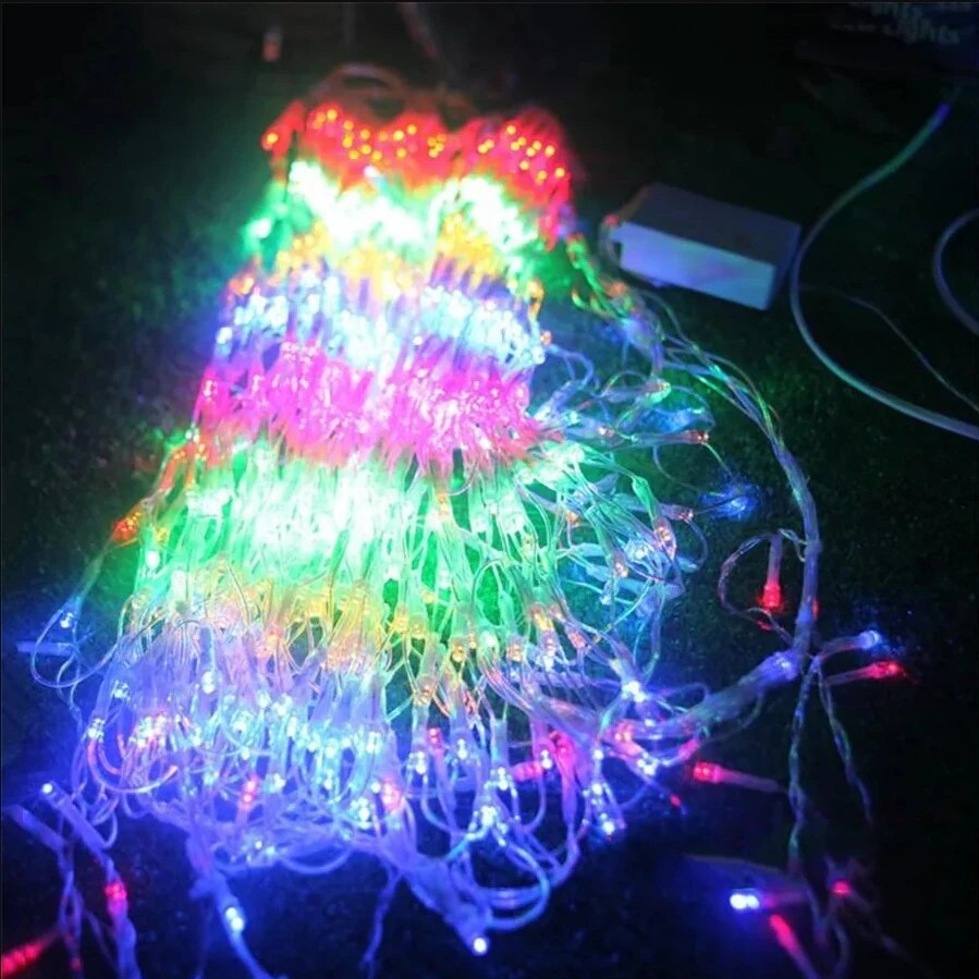 ไฟสายนกยูง3 420LED 3.2*0.6ม.,  - Outdoor Lighting Grid Screen บทวิจารณ์และราคา