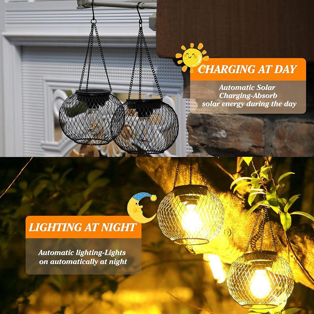 โคมไฟโซลาร์เซลล์แบบแขวน ตกแต่ง - Outdoor Lighting Grid Screen บทวิจารณ์และราคา