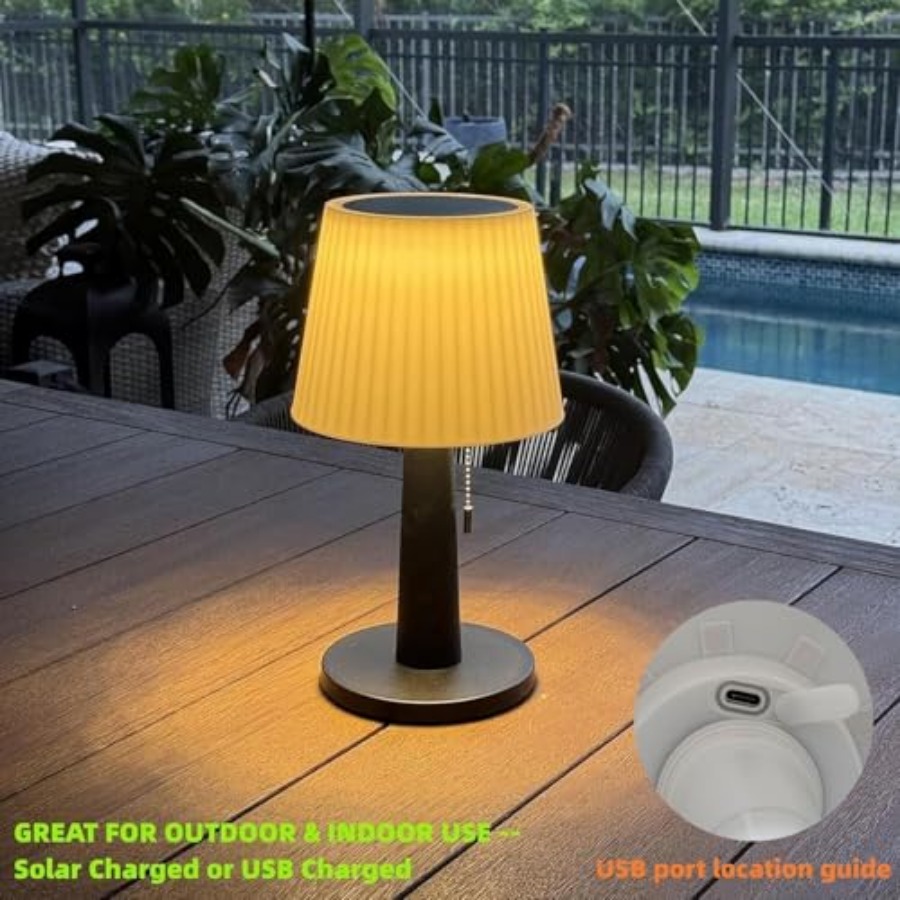 โคมไฟตั้งโต๊ะพลังงานแสงอาทิตย์ - Outdoor Lighting Lamp บทวิจารณ์และราคา