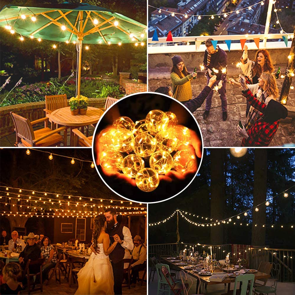 G40หลอดไฟประดับแบบสายโซลาร์เซล - String Light Bistro บทวิจารณ์และราคา