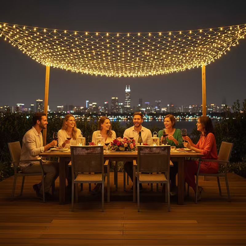ไฟตาข่ายกันน้ำขนาด 3x2 เมตร สำ - Outdoor Lighting Grid Screen บทวิจารณ์และราคา